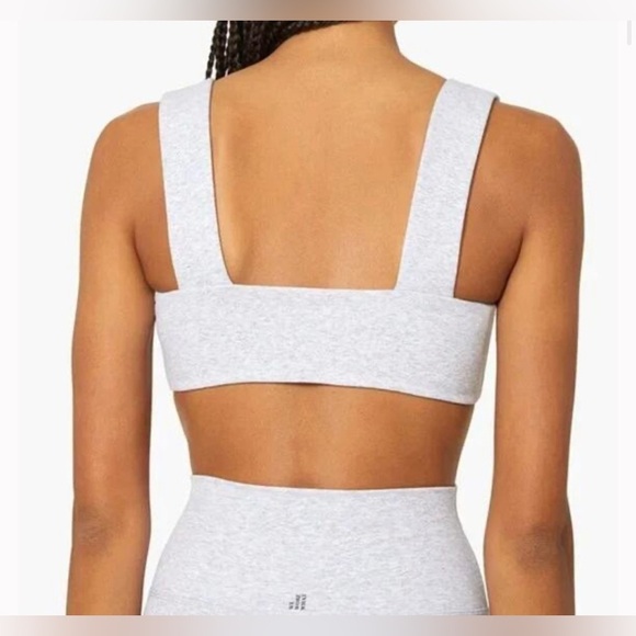 NWT WeWoreWhat Women Bandeau Top In Heather Grey, Size L - Picture 2 of 8
